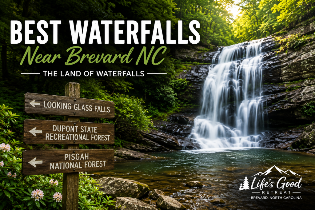 best waterfalls near brevard nc